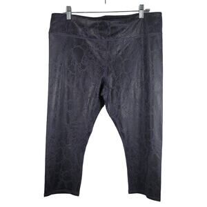 Fabletics Women's Leopard Print Powerhold Crop Leggings XXL NWT MSRP 64.95